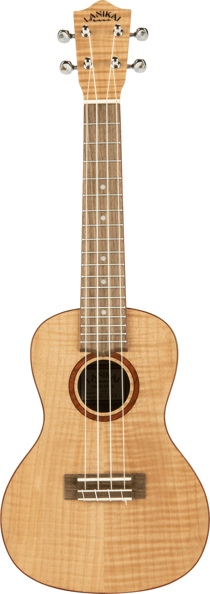 LANIKAI CONCERT UKULELE FLAME MAPLE-BAG