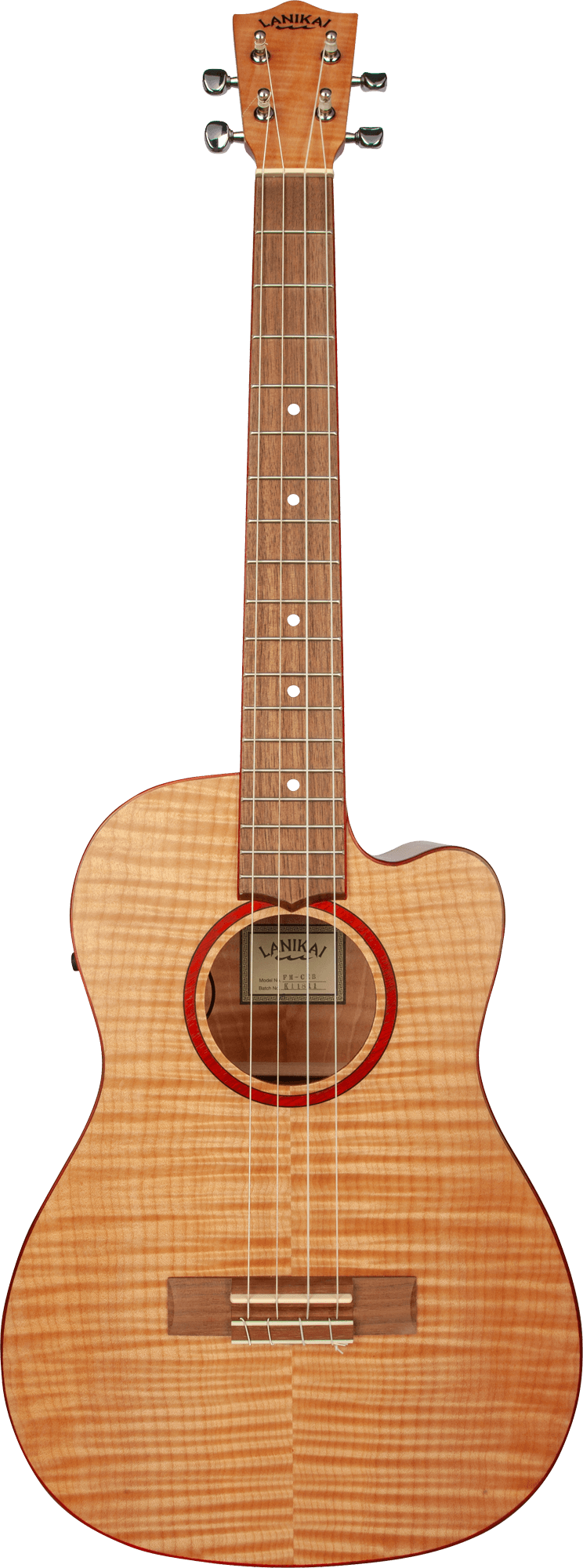 LANIKAI BARITONE UKE FLAME MAPLE CE GB