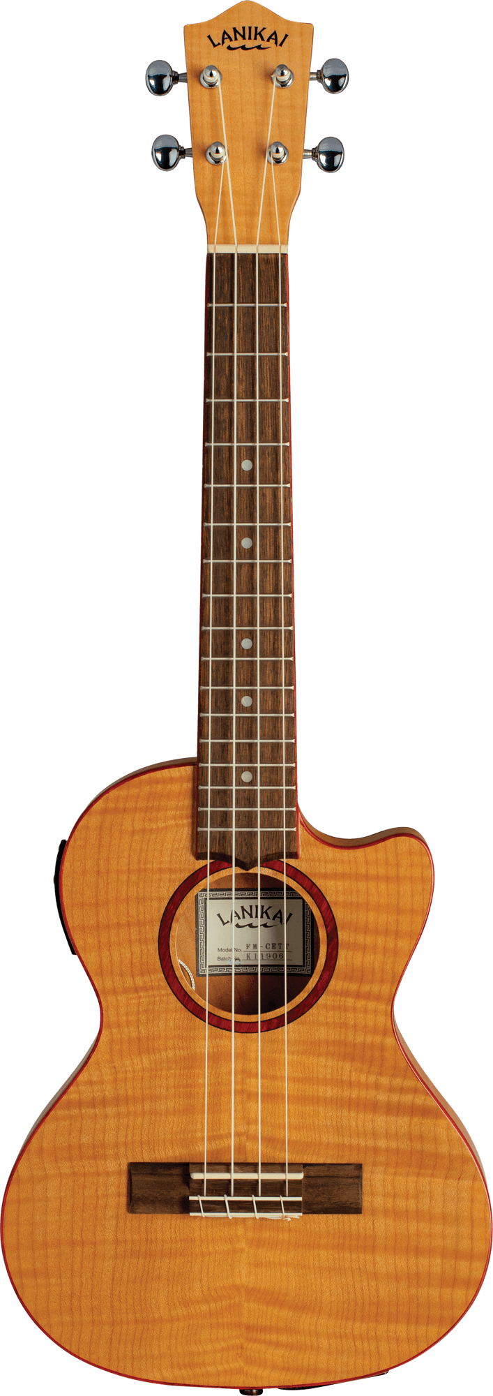 LANIKAI TENOR UKE T/BODY FLAME MAPLE CE