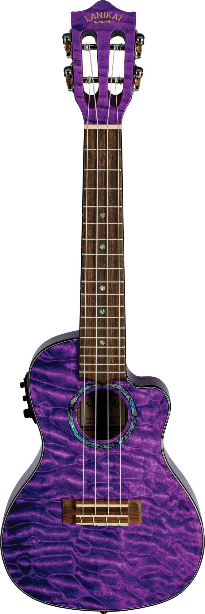 LANIKAI CONCERT UKE QUILTED MAPLE PPL