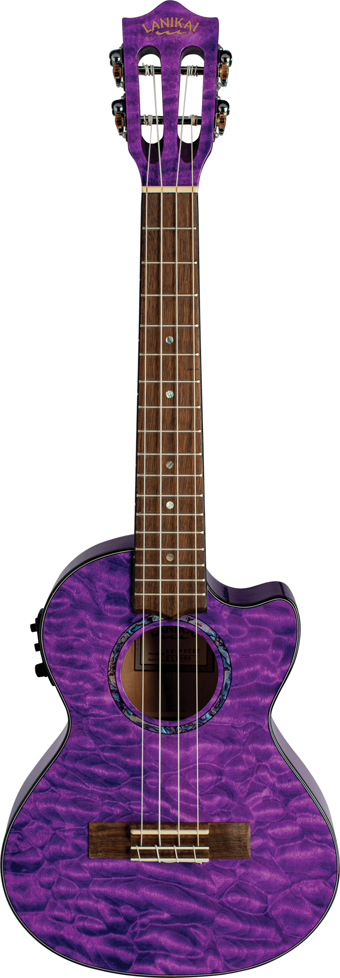 LANIKAI TENOR UKE QUILTED MAPLE PPL CE