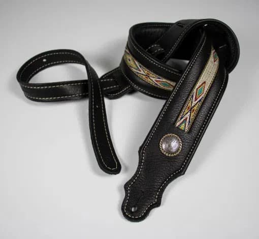 2 IN BLACK PAD GLOVE LEATHER/HITCH WEAVE