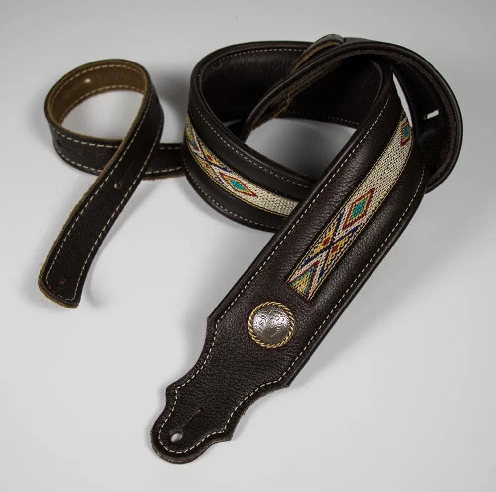 2 IN BROWN PAD GLOVE LEATHER/HITCH WEAVE
