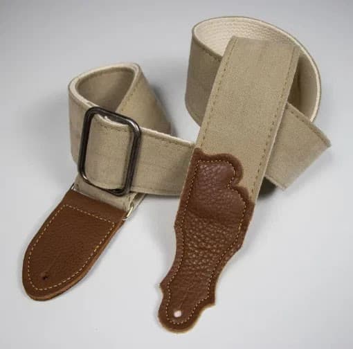 2 IN NAT.CANVAS/CARAMEL LEATHER ENDS
