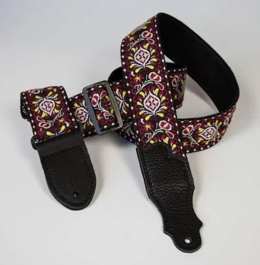 2 IN RETRO RED/BLACK GLOVE LEATHER ENDS