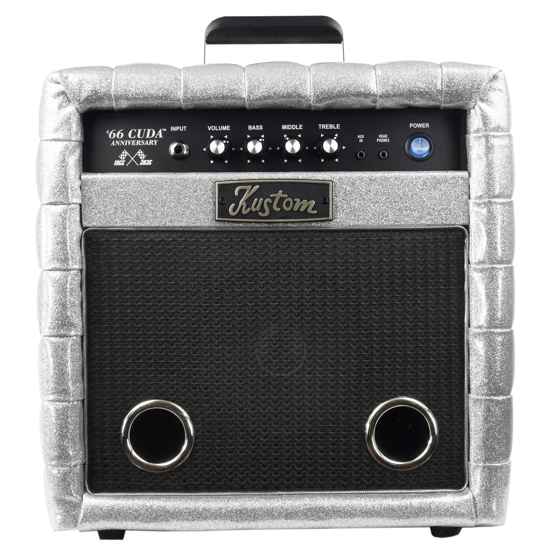 KUSTOM CUDA 10W BASS GUITAR COMBO SILVER