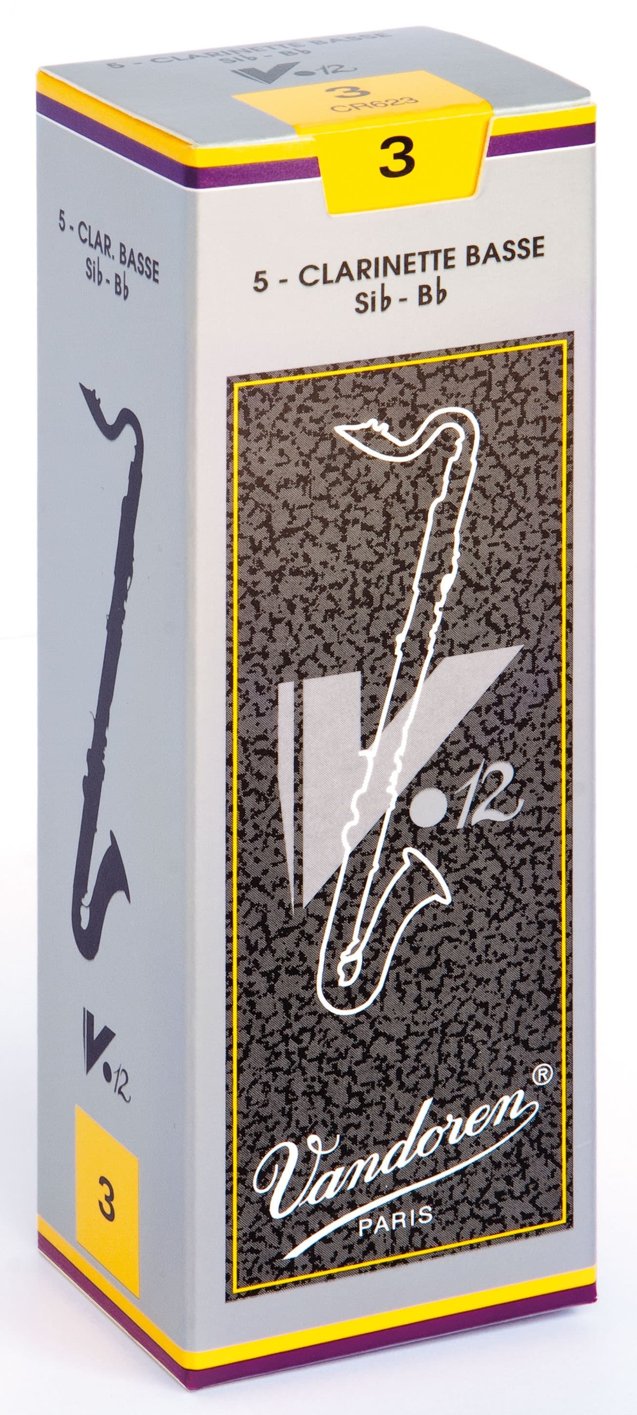 VANDOREN V12 BASS CLARINET REED (BOX 5)