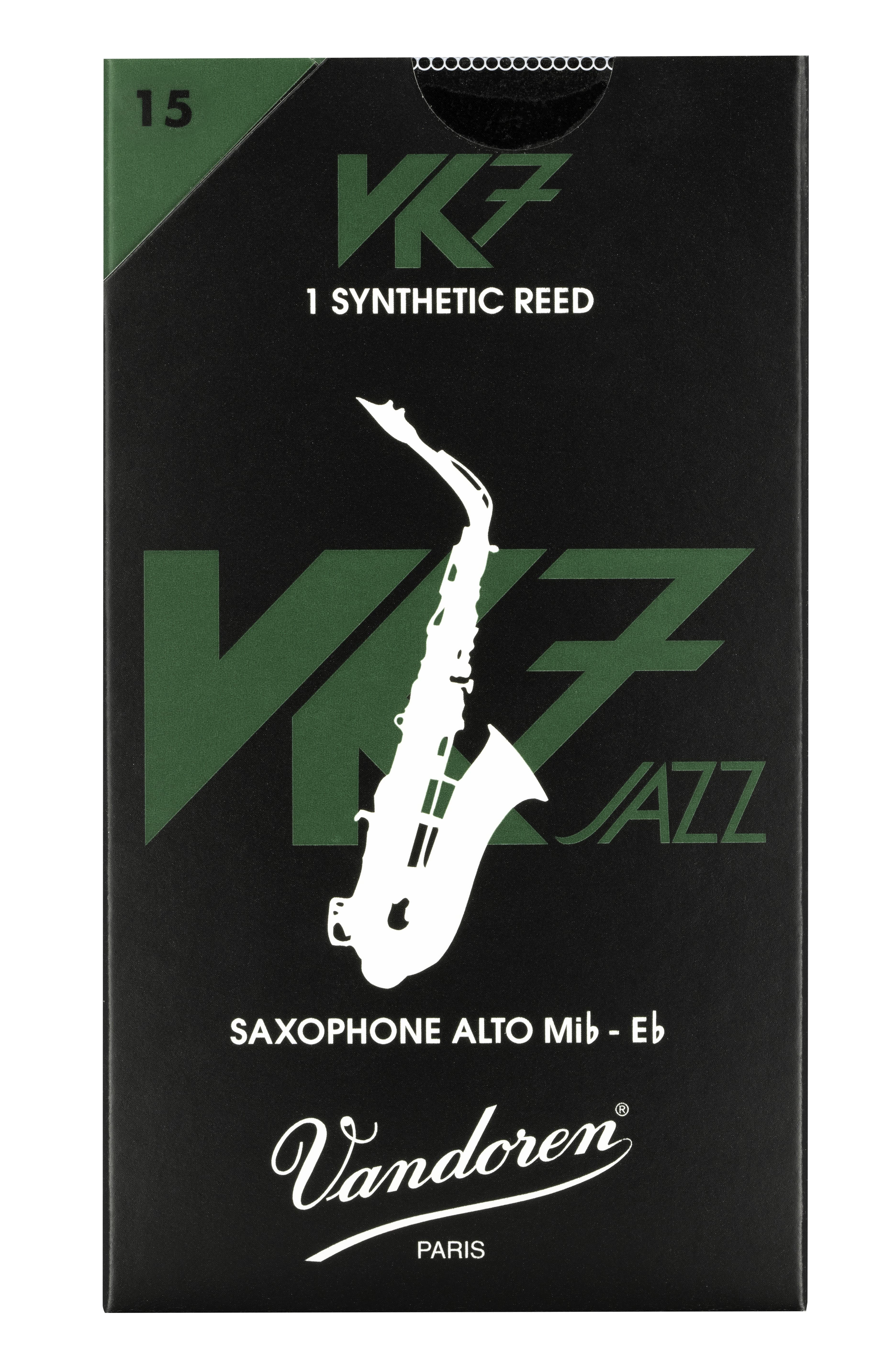 VD SYNTHETIC REED VK7 ALTO SAX 15 GREEN